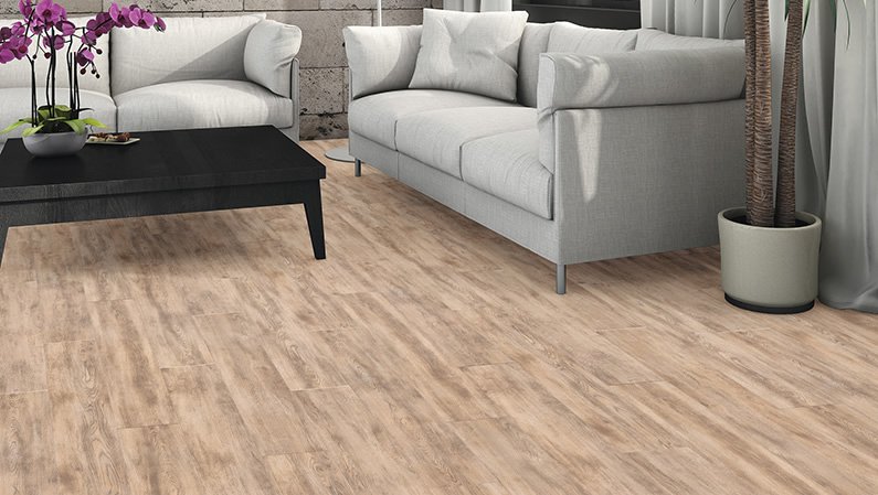 Ламинат Haro Tritty 100 дуб карамель 530305 фото в интерьере